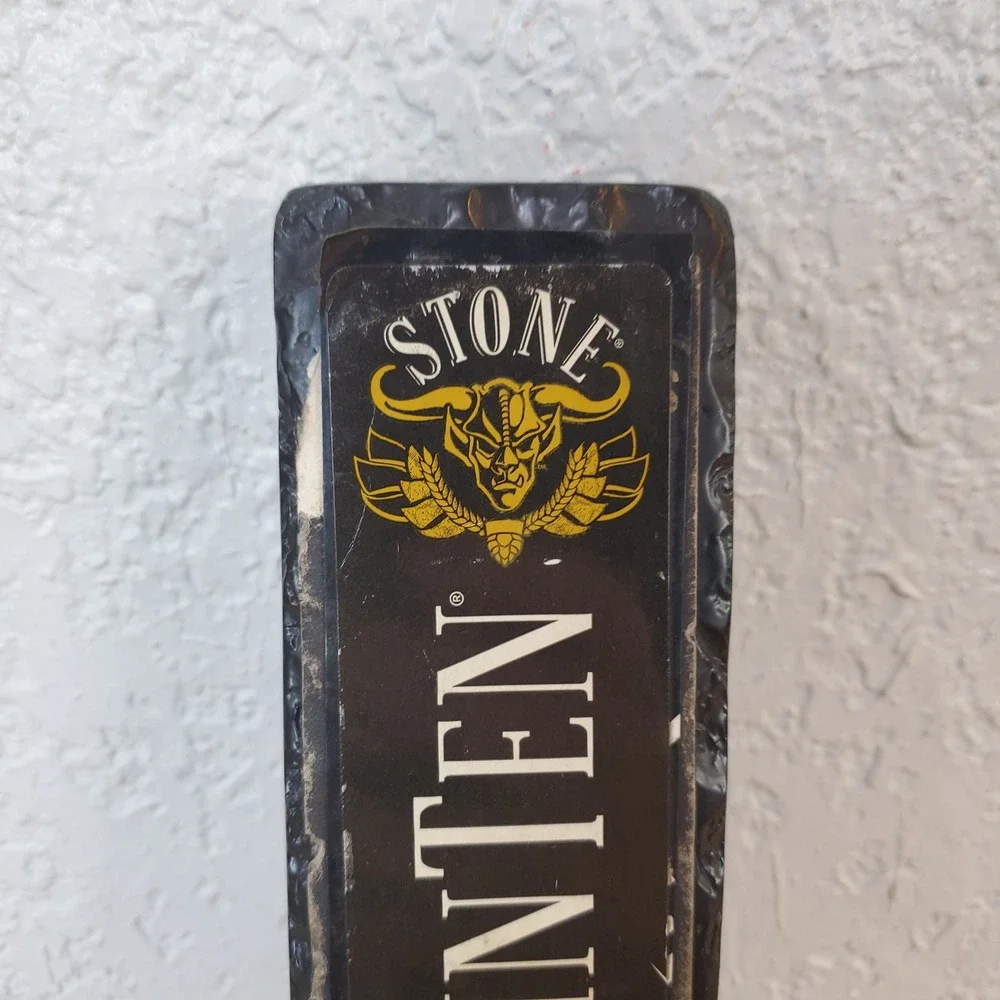 Stone Brewing Lukcy Basartd Ale RuinTen IPA Beer Tap Handle Double Sided Logo